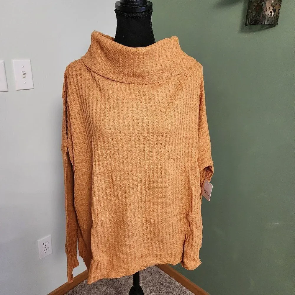 Free People Juicy Long Sleeve Tunic Oversized Slouchy